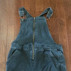 Girls Art Class Black Overalls with Gold Details